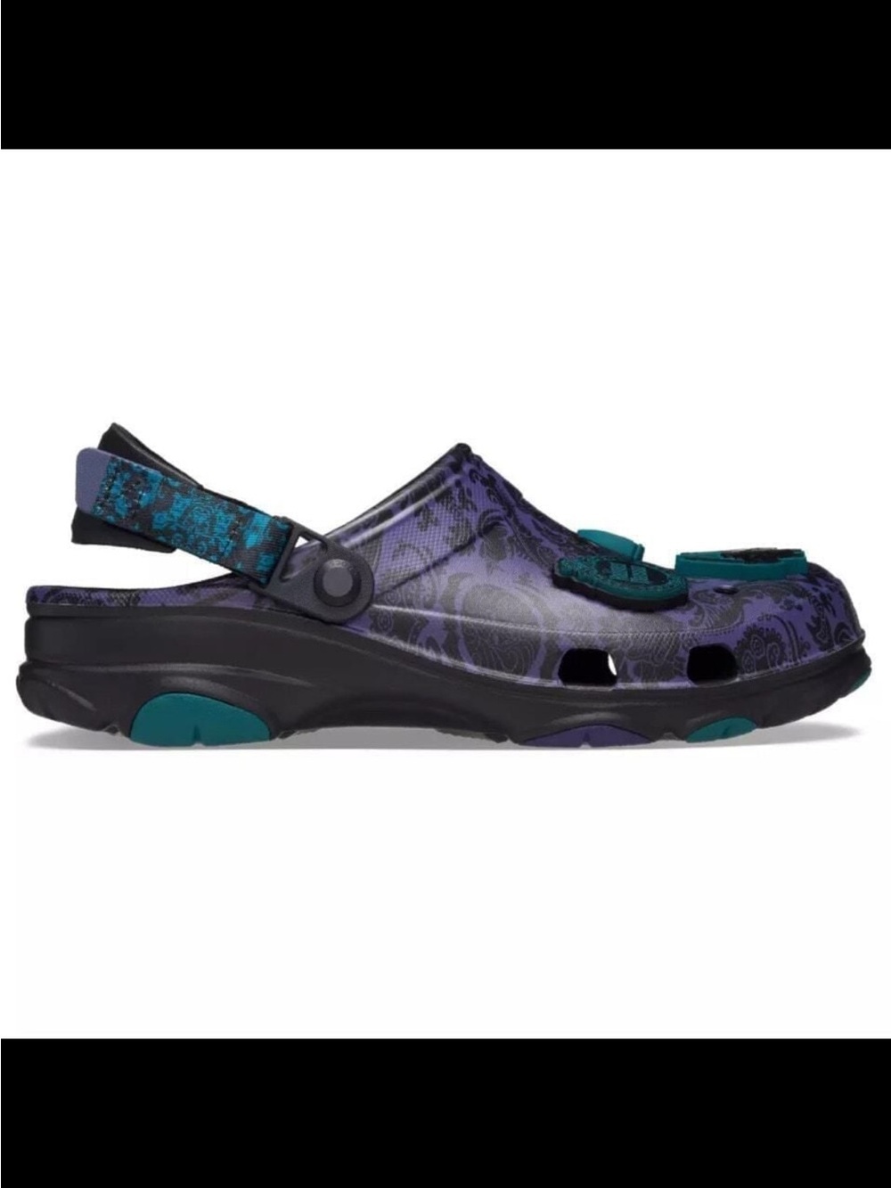Disney x Crocs - Haunted Mansion Wallpaper Print clogs with gibbitz - Picture 3 of 11